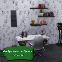 Ginkgo leaves wallpaper logo