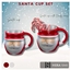 Santa cup with Candy canes - set logo