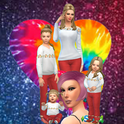 Momma Match Christmas Rocker Sweater and Pants Set - Gallery - The Sims ...