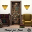Door with Whimsical Library Poster Print logo