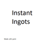 Instant Ingots logo
