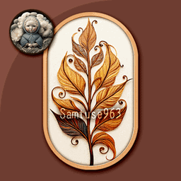 HQ Wood Grain Plant Oval Frame #1 Sellable Samtuse963