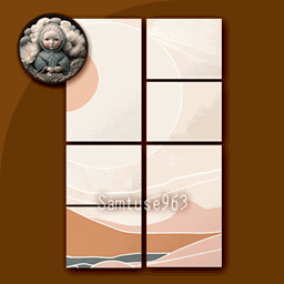 HQ Minimalist Collage Painting #1 Sellable Samtuse963 project image