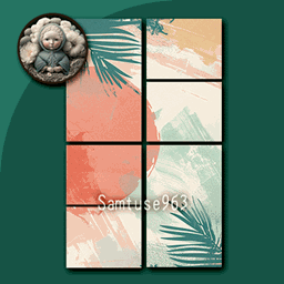 HQ Minimalist Collage Painting #2 Sellable Samtuse963 logo
