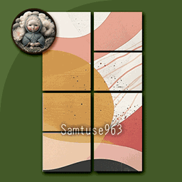 HQ Minimalist Collage Painting #3 Sellable Samtuse963 logo