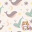 Whales+Stars+Moons Wallpaper logo