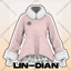 LIN-DIAN Winter plush clothes cake skirt set logo
