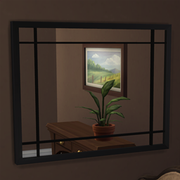 Wall mirror, large logo