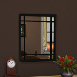 Wall mirror, small logo