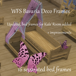 WFS Bavaria Part 8: Bedroom Set C - Bed Deco Frames