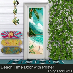 Door with Beach Time Poster logo