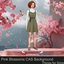 Pink Blossoms CAS Background logo