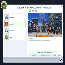 Basketball School Activity-kiarasims4mods / translation spanish by dokimtz