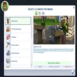 Debate Club School Activity-kiarasims4mods / translation spanish by dokimtz