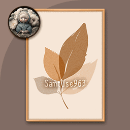 Minimalist Leaf Painting #3 Sellable Extra A Samtuse963 logo
