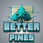 Better Pines + Bushy + Red Pines logo