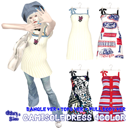 C / Camisole dress 4color / 3ver logo