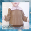 Toddler's Stylish Collar Cable Knit Ribbed Cardigan logo