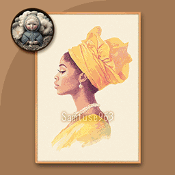 Elegant Lady Sketch Painting #1 Sellable Extra A Samtuse963