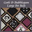 Goth and Bubblegum Large pet beds logo