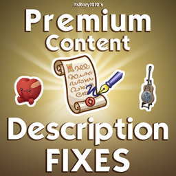 Premium Content Description Fixes project image