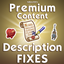Premium Content Description Fixes logo