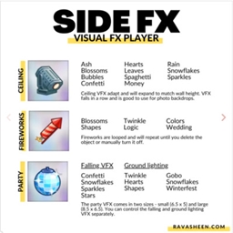 Spanish Translation: "Side FX: Visual Effect Player" - Traducción Español: "Side FX: Visual Effect Player"
