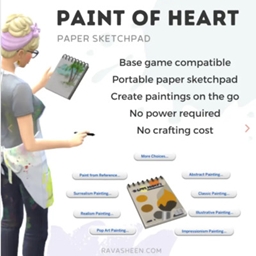 Spanish Translation: "Paint of Heart: Functional Paper Sketchpad"