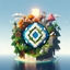 Pixelated logo