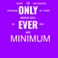 THE ONLY PACK YOU'LL EVER NEED (minimum) logo