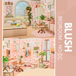 Blush Bedroom - No CC logo