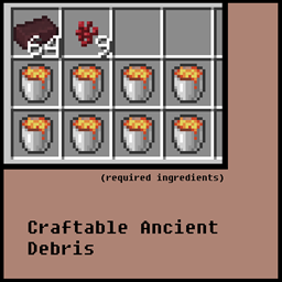 Craftable Ancient Debris logo