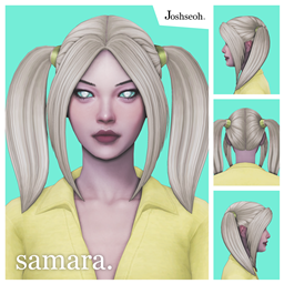 Samara Hair & Accessory - The Sims 4 Create a Sim - CurseForge