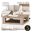 Sims4Luxury - Farmhouse 2024 - Square coffee table logo