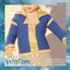 Toddler's Double Pearl Button Faux Fur Crop Jacket logo