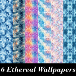 Ethereal Patterned Wallpaper, Set 3