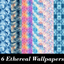 Ethereal Patterned Wallpaper, Set 3