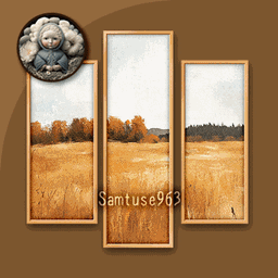 HQ Autumn Landscape Triptych #2 Sellable Extra B Samtuse963