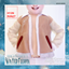 Toddler's Aviator Shearling Collar Cuffs Leather Fur Edge Jacket logo