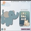 Kids elephant plush toy logo