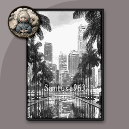 Achromatic City Painting #1 Sellable Extra A Samtuse963 project image