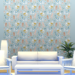 Childish pattern with cute cats