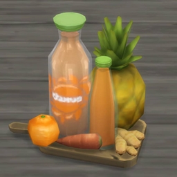 Tropical Carrot Juice Blend Recipe (Receta de mezcla de jugo de zanahoria tropical)/ translation spanish by Monisims