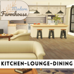 Modern Farmhouse - Kitchen, Lounge, Dining