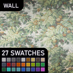 🧱 [ESI]  Spruce Forest Green Wallpaper  | Wall