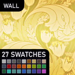 🧱 [ESI]  Tulip Valley Wallpaper  | Wall