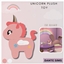Unicorn plush toy logo