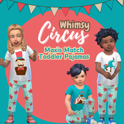 Whimsy Circus Toddler pajama set logo