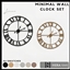Minimal wall clock set logo