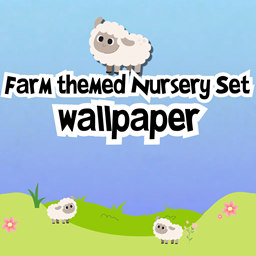 Farm themed nursery wallpaper (part of set) logo